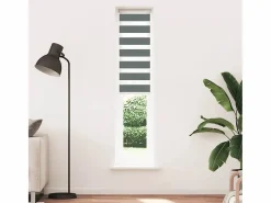 Clicnbuy Estor cebra oscuro 45x200cm tejido ancho 40,9 cm poliéster Gris Clearance