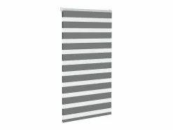 Clicnbuy Estor cebra oscuro 90x100cm tejido ancho 85,9 cm poliéster Gris Online
