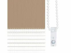 Clicnbuy Persianas De Interior|Estor cebra marrón arena tejido ancho 75,9 cm poliéster