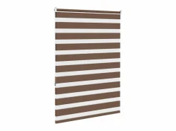 Estor cebra marrón 110x150 cm tejido ancho 105,9 cm poliéster^Clicnbuy New