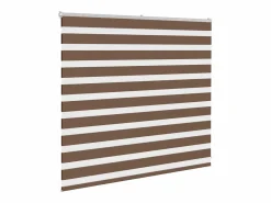 Estor cebra marrón 155x100 cm tejido ancho 150,9 cm poliéster^Clicnbuy Best