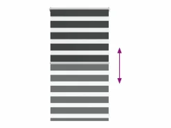 Clicnbuy Estor cebra 85x100 cm tejido ancho 80,9 cm poliéster Negro Online
