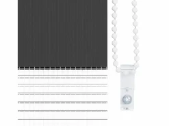 Clicnbuy Estor cebra 45x230 cm tejido ancho 40,9 cm poliéster Negro New