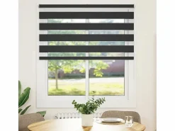 Clicnbuy Persianas De Interior|Estor cebra 125x150 cm tejido ancho 120,9 cm poliéster