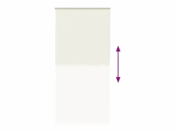 Clicnbuy Estor Enrollable Opaco Roto 105x230cm Tela Ancho 100,7cm Blanco