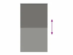 Clicnbuy Estor Enrollable Opaco 125x210 cm Tela Ancho 121,6 cm Gris Online