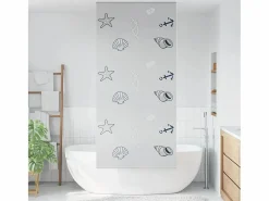 Clicnbuy Estor enrollable para ducha tela 100x240 cm ancho 96 cm Gris Best