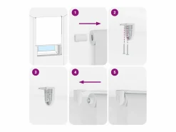 Clicnbuy Persianas De Interior|Estor enrollable para ducha tela 130x240 cm ancho 126 cm