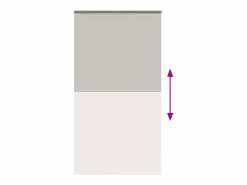 Clicnbuy Persianas De Interior|Estor enrollable para ducha con casete 130x240 cm tela ancho