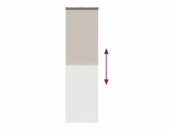 Clicnbuy Estor enrollable para ducha con casete 60x240cm tela ancho 56cm Gris Outlet