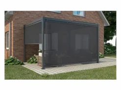 Estor enrollable para pérgola - 370 x 204 cm - Antracita^Habitat et jardin Discount