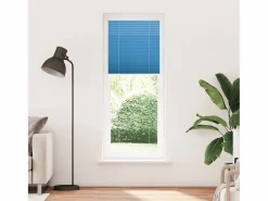 Clicnbuy Estor Plisado 75x200 cm Tela Ancho 74,4 cm Poliéster Azul Clearance
