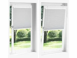 Clicnbuy Persianas De Interior|Estor Plisado petróleo 110x100 cm Tela Ancho 109,4 cm
