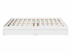 Estructura cama con cajones madera ingeniería blanca 200x200 cm^vidaxl