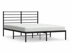 vidaxl Somier - 140X190Cm|Estructura cama sin colchón con cabecero metal 140x190 cm