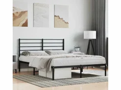 vidaxl Somier - 140X190Cm|Estructura cama sin colchón con cabecero metal 140x190 cm