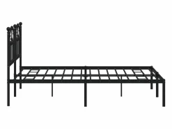 vidaxl Estructura cama sin colchón con cabecero metal 140x190 cm Negro