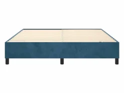 Clicnbuy Estructura de cama box spring terciopelo azul oscuro 200x200 cm Outlet