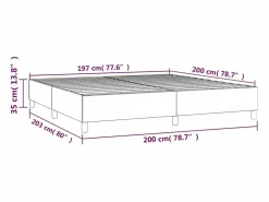 Clicnbuy Estructura de cama box spring terciopelo azul oscuro 200x200 cm Outlet