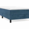Estructura de cama box spring terciopelo azul oscuro 90x190 cm^Clicnbuy
