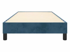 Estructura de cama box spring terciopelo azul oscuro 90x190 cm^Clicnbuy