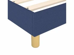 Clicnbuy Estructura de cama box spring tela azul 90x190 cm New