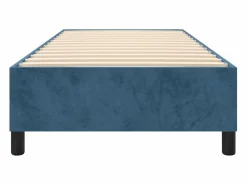 Clicnbuy Estructura de cama box spring terciopelo azul oscuro 80x200 cm Best