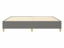 Clicnbuy Estructura de cama box spring tela gris oscuro 140x190 cm Best