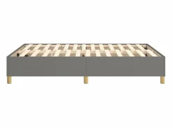 Clicnbuy Estructura de cama box spring tela gris oscuro 140x190 cm Best