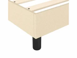 Estructura de cama box spring tela color crema 180x200 cm^Clicnbuy Clearance