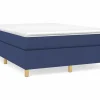Clicnbuy Estructura de cama box spring tela azul 140x190 cm Clearance