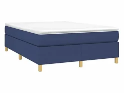 Clicnbuy Estructura de cama box spring tela azul 140x190 cm Clearance