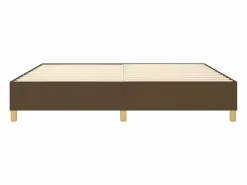 Clicnbuy Estructura de cama box spring tela marrón oscuro 200x200 cm Hot