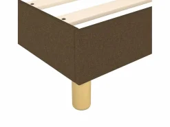 Clicnbuy Estructura de cama box spring tela marrón oscuro 200x200 cm Hot