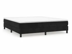 Clicnbuy Estructura de cama box spring terciopelo negro 180x200 cm Sale