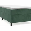 Clicnbuy Somier - 90X190Cm|Estructura de cama box spring terciopelo verde oscuro 90x190 cm