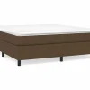 Estructura de cama box spring tela marrón 180x200 cm^Clicnbuy Clearance