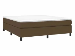 Estructura de cama box spring tela marrón 180x200 cm^Clicnbuy Clearance