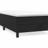 Clicnbuy Estructura de cama box spring terciopelo negro 90x200 cm Sale