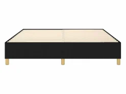 Estructura de cama box spring tela negro 180x200 cm^Clicnbuy Outlet