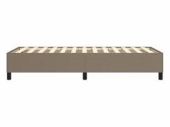 Clicnbuy Somier - 90X190Cm|Estructura de cama box spring tela gris taupe 90x190 cm
