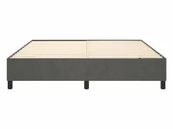 Clicnbuy Somier - 180X200Cm|Estructura de cama box spring terciopelo gris oscuro 180x200 cm