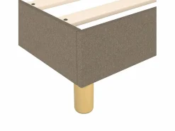 Clicnbuy Estructura de cama box spring tela gris taupe 180x200 cm Outlet