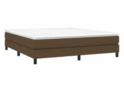 Clicnbuy Estructura de cama box spring tela marrón 160x200 cm Discount
