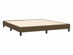 Clicnbuy Estructura de cama box spring tela marrón 160x200 cm Discount