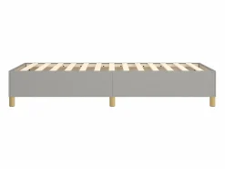 Clicnbuy Somier Tapizado|Somier - 90X190Cm|Estructura de cama box spring tela gris claro 90x190 cm
