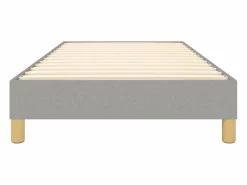 Clicnbuy Somier - 90X190Cm|Estructura de cama box spring tela gris claro 90x190 cm
