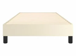Clicnbuy Somier Tapizado|Estructura de cama box spring cuero sintético 90x190 cm