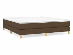 Clicnbuy Estructura de cama box spring tela marrón 160x200 cm New