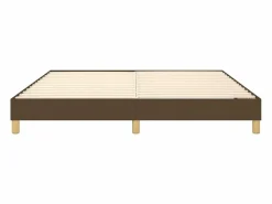 Clicnbuy Estructura de cama box spring tela marrón 160x200 cm New